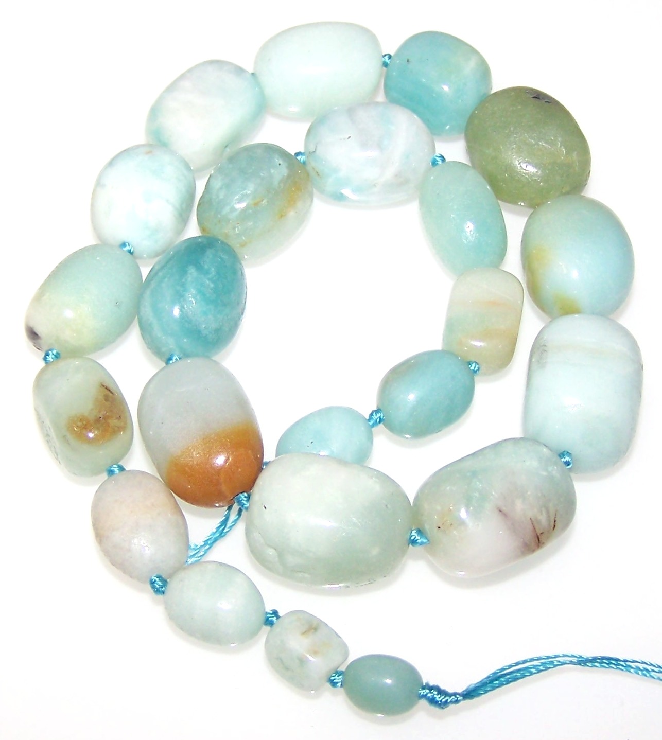 1 Strand of Semiprecious Gemstone Large Nugget Beads Amazonite